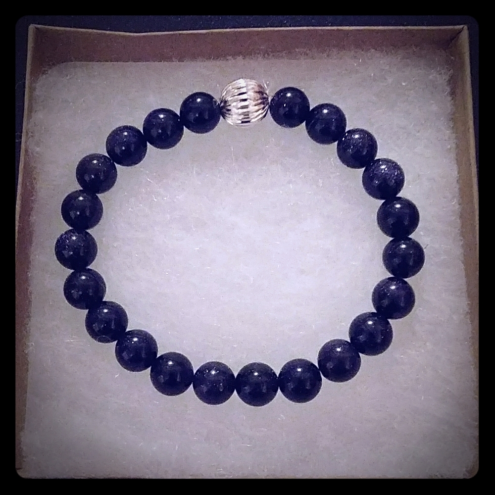 Blue Goldstone Bracelet